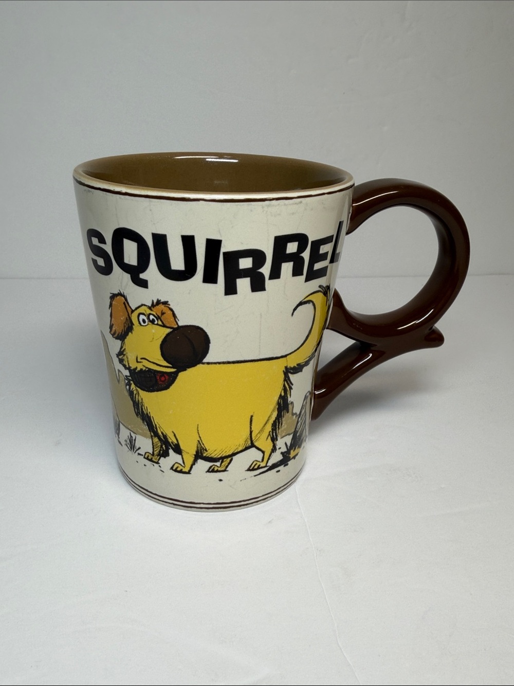 Disney Parks Pixar "Up" Dug "Squirrel!" Ceramic Mug.
